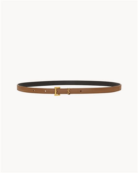 ceinture fine ysl|CASSANDRE extra thin belt in smooth leather .